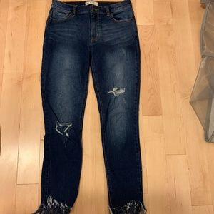 Free People Raw Hem Jeans